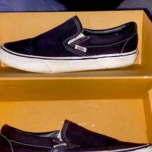 Black classic slip- on vans